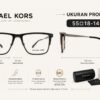 Frame Kacamata Branded Michael Kors MK 3097 Hidden Hills 1001 Ukuran