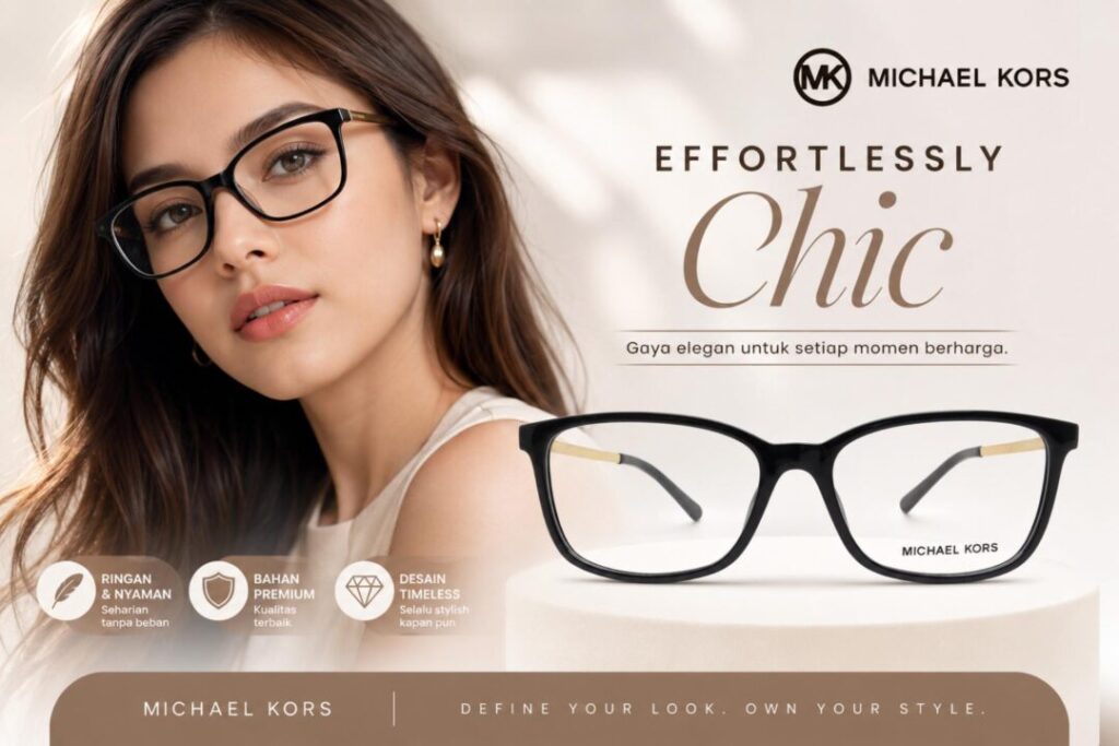 Frame Kacamata Branded Michael Kors MK 4060U 3332