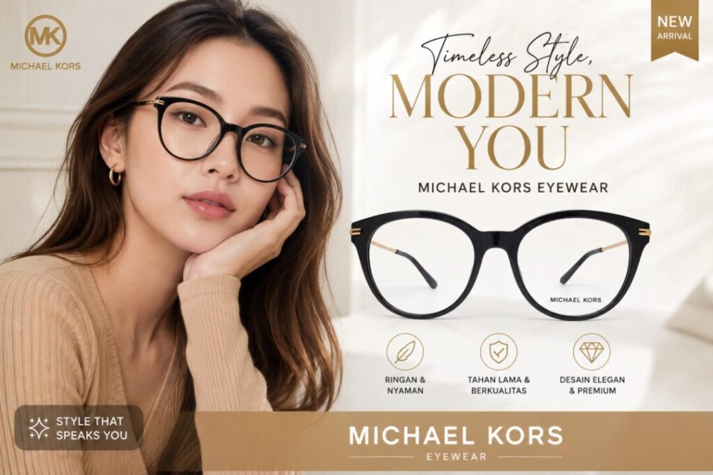 Frame Kacamata Branded Michael Kors MK 4135U Tortola 4003
