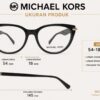 Frame Kacamata Branded Michael Kors MK 4168D 4034 Ukuran