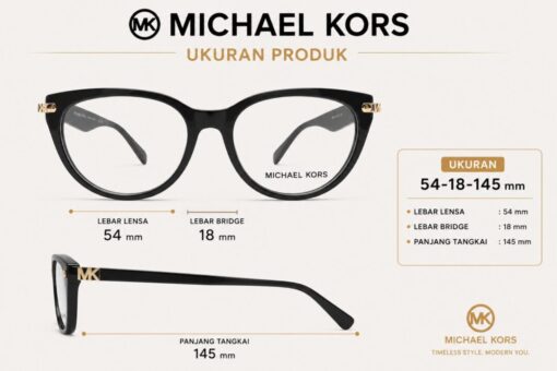 Frame Kacamata Branded Michael Kors MK 4168D 4034 Ukuran