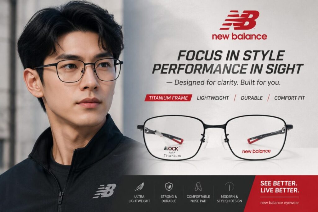 Frame Kacamata Branded New Balance NB07058 C01