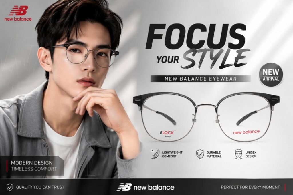 Frame Kacamata Branded New Balance NBL09487X C04 Cover