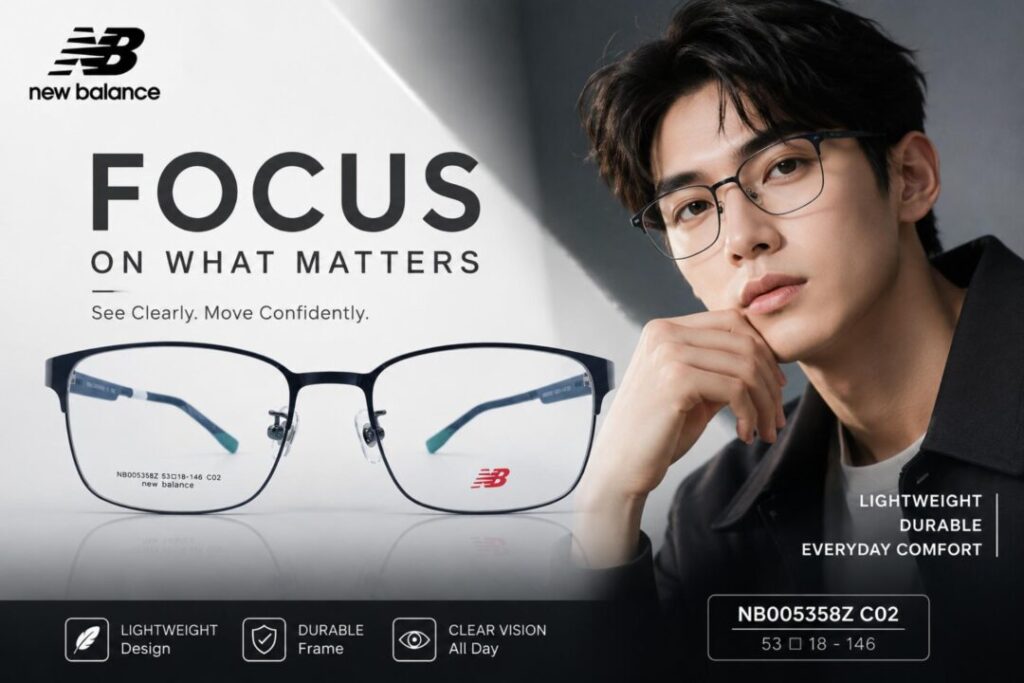 Frame Kacamata Branded New Balance NBO05358Z C02