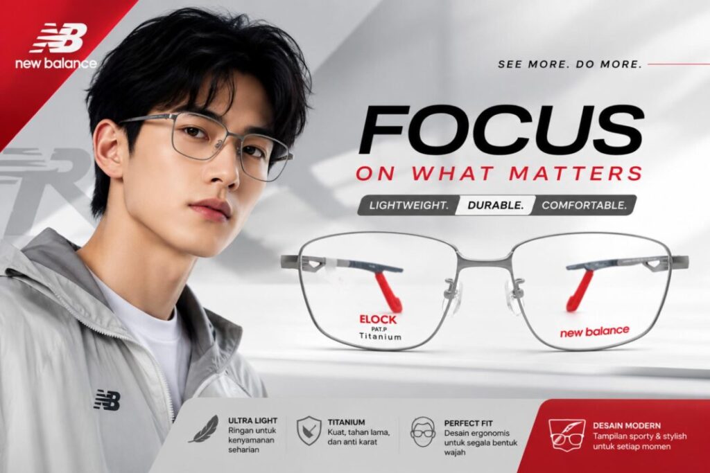 Frame Kacamata Branded New Balance NBS07096X C04Cover