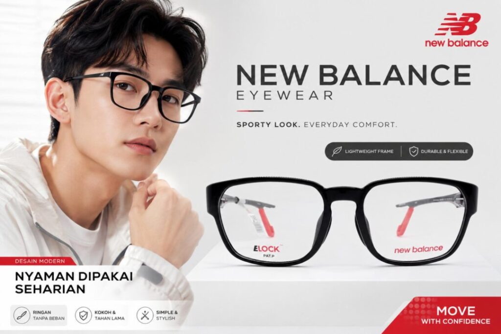 Frame Kacamata Branded New Balance NBS09489X C01 Cover