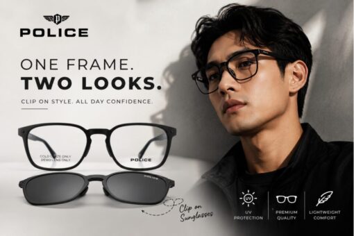 Frame Kacamata Clip On Branded Police UPLQ67 COL.U28P Cover