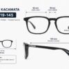 Frame Kacamata Clip On Branded Police UPLQ67 COL.U28P Ukuran