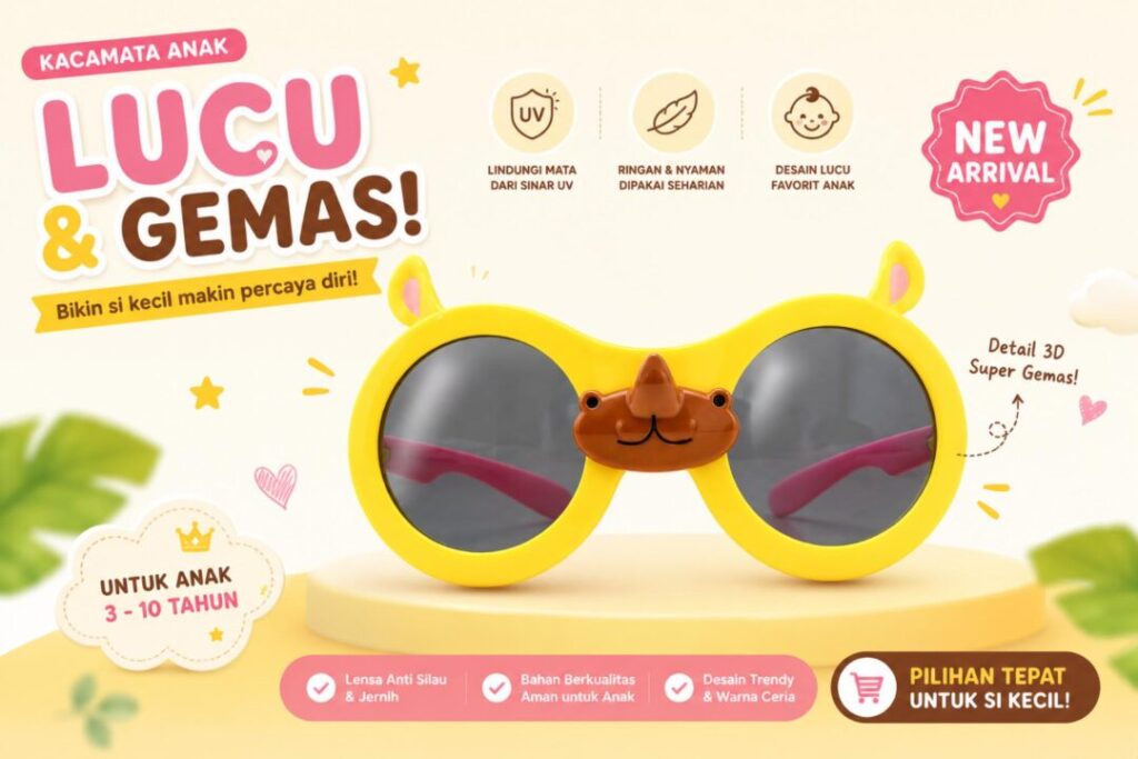 Kacamata Hitam Anak Lucu B T1915 C10
