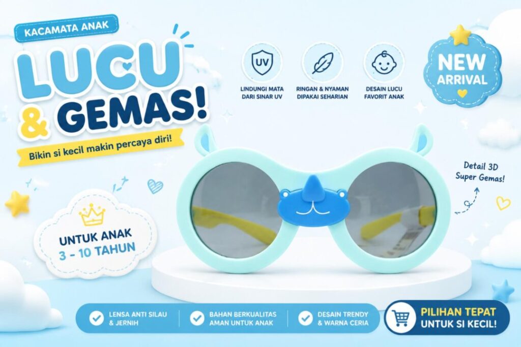 Kacamata Hitam Anak Lucu B T1915 C11
