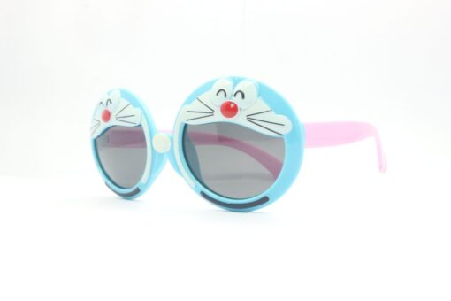 Kacamata Hitam Anak Lucu Doraemon Warna Biru S 8256 P C27 Tampak Serong Kiri