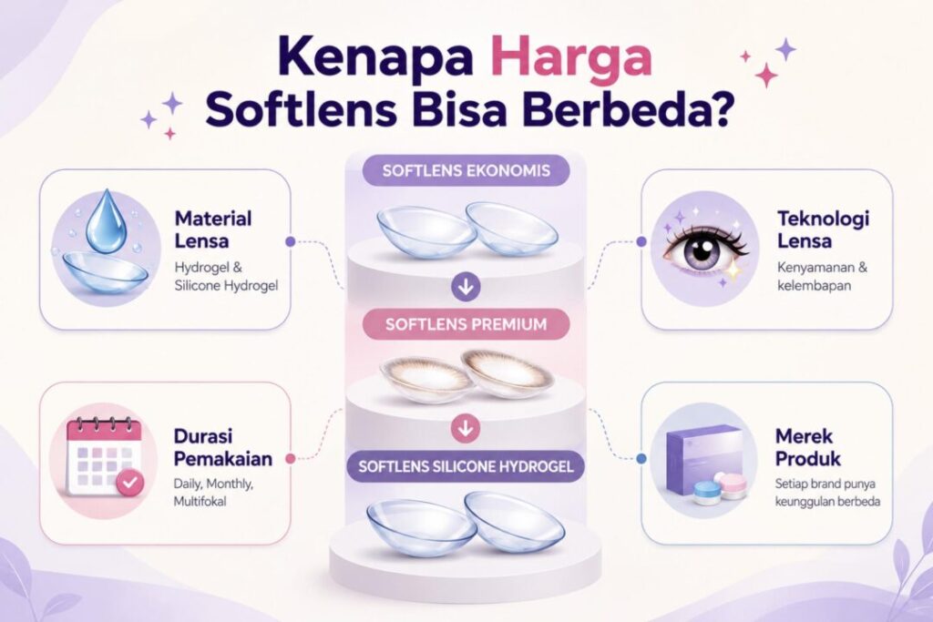 Harga Softlens Minus di Optik