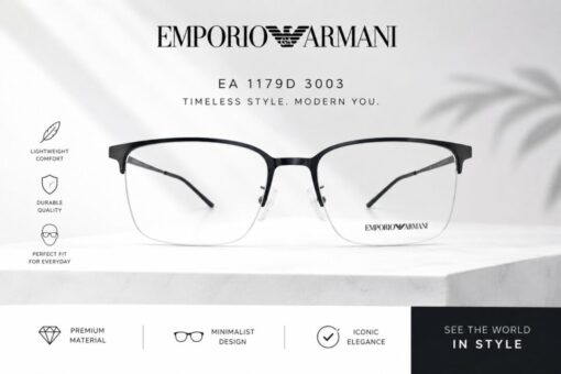 Frame Kacamata Branded Emporio Armani EA 1179D 3003