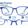 Frame Kacamata Anak Yours ID 9510 C5 Ukuran