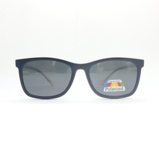 Frame Kacamata Clip On Callista TR9901 C4 Tampak Depan pakai clip on
