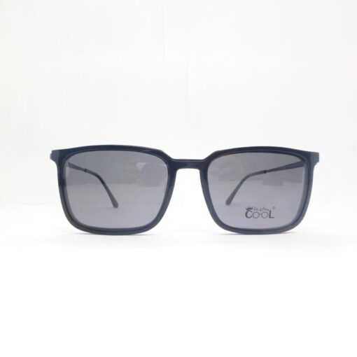 Frame Kacamata Clip On Mr & Mrs Cool BD.IP.H30684 C1 Tampak Depan dengan clip on
