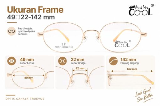 Frame Kacamata Mr & Mrs Cool 10087 C1 Ukruan
