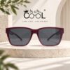 Kacamata Hitam Mr & Mrs Cool 510 Warna Merah Maroon Cover