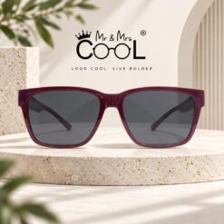 Kacamata Hitam Mr & Mrs Cool 510 Warna Merah Maroon Cover