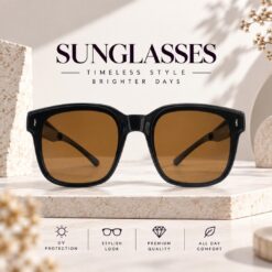 Kacamata Hitam Mr & Mrs Cool 596 Hitam Coklat