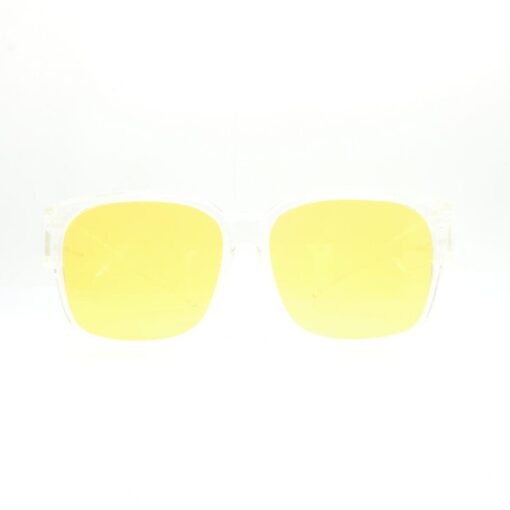 Sunglasses Kuning Mr & Mrs Cool 821 warna Clear Tampak Depan