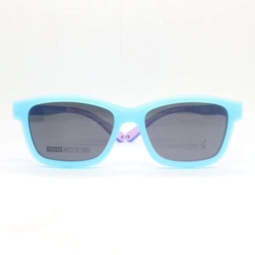 Frame Kacamata Clip On Happy Kids Y8848 C8 Tampak depan pakai clip on