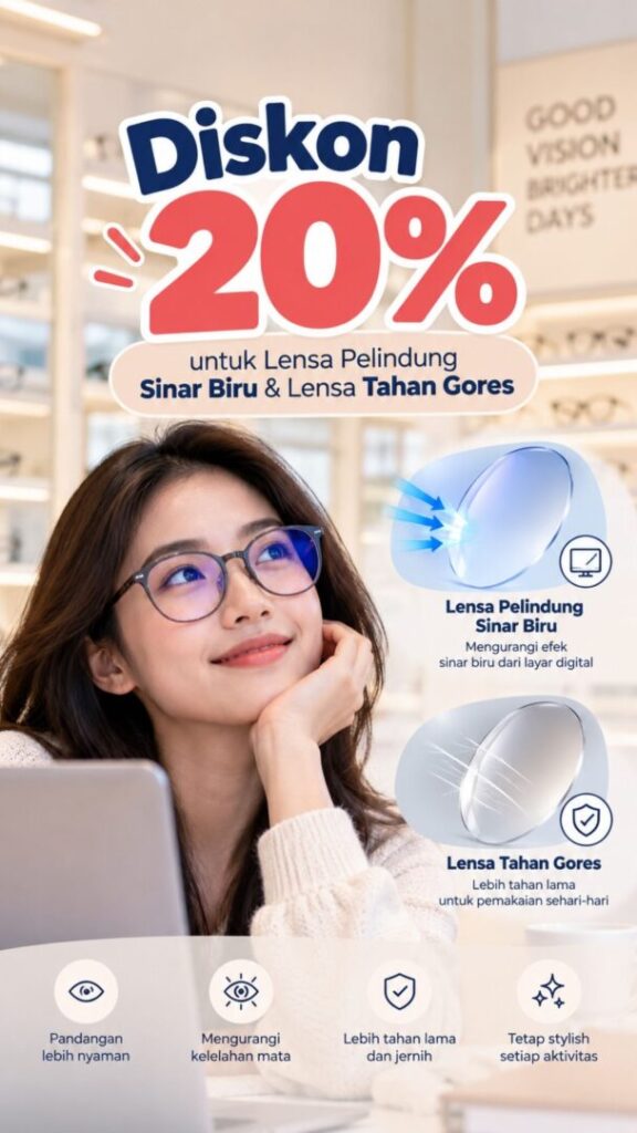 Promo bulan oktober lensa bct easy dan crizal rock Potrait